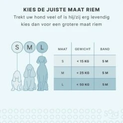 Hondenriem Tape - 5 Meter - Medium - Voor Honden <25 Kg - Zwart-Wit -Dieren Product Winkel 1200x1200 1059