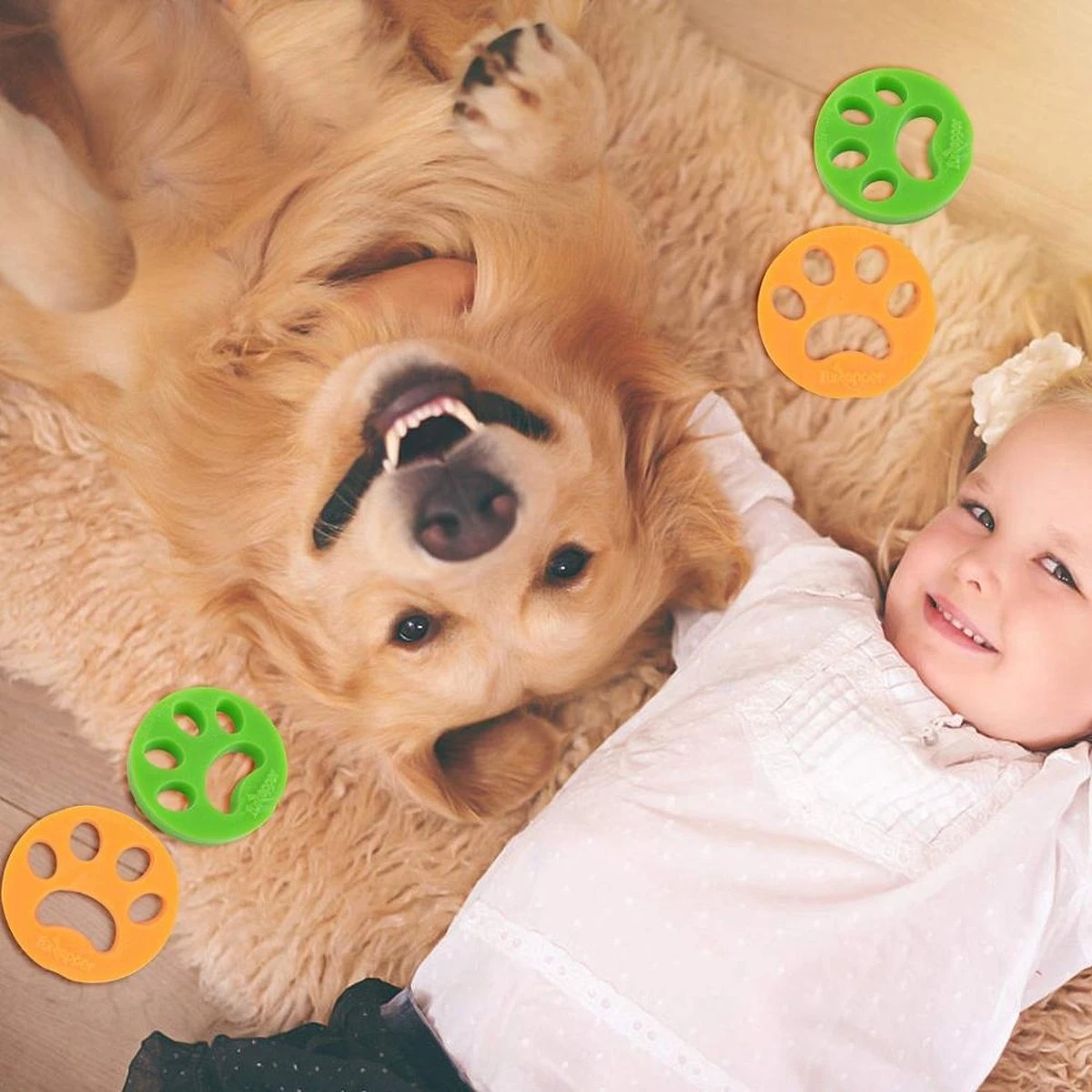 Merkloos Huisdierhaar Verwijderaar – Haarverwijderaar Voor Huisdieren- Pluizenverwijderaar - Furzapper - Kattenhaar Verwijderaar - Voor In De Wasmachine En Droger - 2 Stuks In 1 Verpakking - Kleur: Groen & Oranje 3 Merkloos Huisdierhaar Verwijderaar – Haarverwijderaar Voor Huisdieren- Pluizenverwijderaar - Furzapper - Kattenhaar Verwijderaar - Voor In De Wasmachine En Droger - 2 Stuks In 1 Verpakking - Kleur: Groen & Oranje - Afbeelding 3