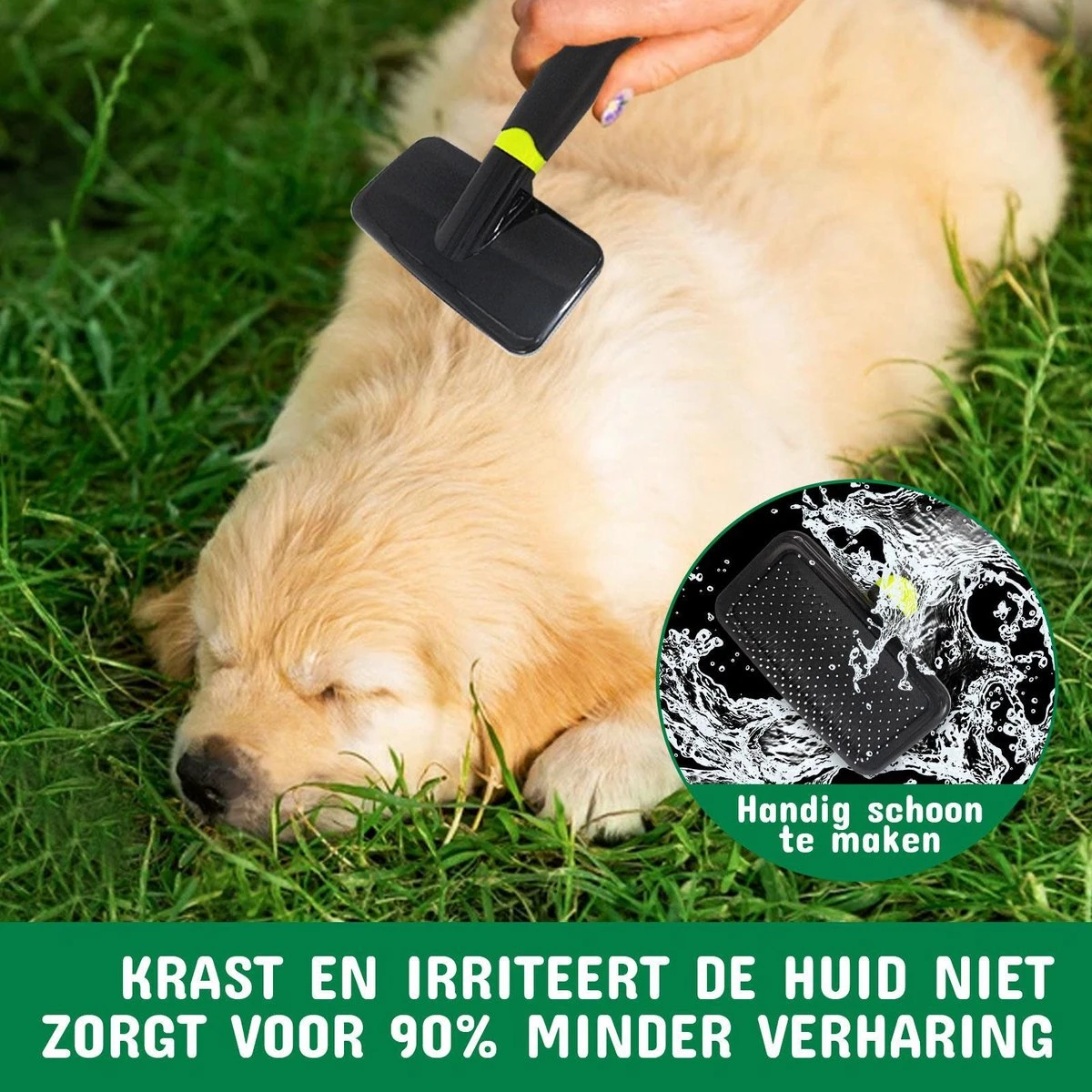 Mister Mill Slickerborstel Kat Hond - Hondenborstel Langharig Kortharig - Haarverwijderaar Voor Huisdieren - Kattenhaar Verwijderaar 4 Mister Mill Slickerborstel Kat Hond - Hondenborstel Langharig Kortharig - Haarverwijderaar Voor Huisdieren - Kattenhaar Verwijderaar - Afbeelding 4