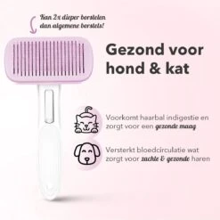Lubadoo® - Kattenborstel - Hondenborstel - Kattenkam - Kattenhaar - Hondenhaar - Huisdierhaar Verwijderaar - Haarverwijderaar Voor Huisdieren - Langharig - Kortharig - Roze -Dieren Product Winkel 1200x1200 1199