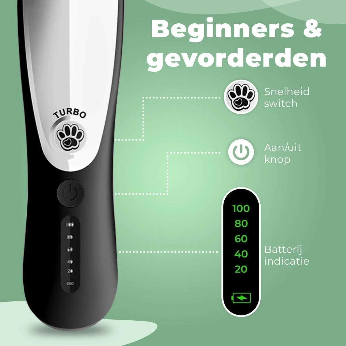 Essential Goods Professionele Hondentondeuse – Hondentrimmer - Draadloos – Opzet Kammen – Dik/Dunne Vacht - Honden/Katten - Zwart/Zilver 7 Essential Goods Professionele Hondentondeuse – Hondentrimmer - Draadloos – Opzet Kammen – Dik/Dunne Vacht - Honden/Katten - Zwart/Zilver - Afbeelding 7