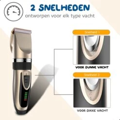 Pawwy Dieren Tondeuse Set Draadloos Voor Honden En Katten – Voor Dikke Vacht - Hondentondeuse – Hondentrimmer - Scheerapparaat - Goud -Dieren Product Winkel 1200x1200 1257