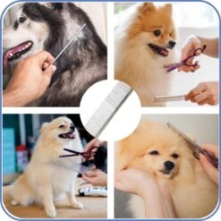 TwinQ Vachtverzorgingsset Hond/kat - Professionele 2-zijdige Ondervacht Kam - Klittenkam Voor Honden En Katten - Verwijderd Klitten En Voorkomt Haaruitval - Incl. Vlooienkam En Tandenborstel -Dieren Product Winkel 1200x1200 1410