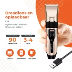 PetGoods Hondentondeuse - 10 Delige Set - Katten & Honden - Draadloos - Low Noise - Incl. Schaar, Nagelknipper, Vijl & Kam 17 PetGoods Hondentondeuse - 10 Delige Set - Katten & Honden - Draadloos - Low Noise - Incl. Schaar, Nagelknipper, Vijl & Kam -Dieren Product Winkel 1200x1200 1516