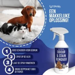 Petsly Odour & Stain Remover - Geurverwijderaars - Urine Vlekken Verwijderen Urinegeur Verwijderen Met Plantaardige Enzymen - 1L -Dieren Product Winkel 1200x1200 1522