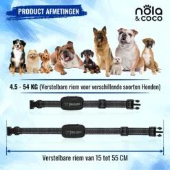 Nola & Coco® Oplaadbare Anti Blafband - 4 Kleuren - Zonder Schok - Waterdichte Diervriendelijke Blaf Halsband - Opvoedingshalsband - Voor Grote En Kleine Honden - Lichte Vibratie En Geluid - 3 Tot 60kg -Dieren Product Winkel 1200x1200 1527