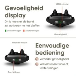 Premium Anti Blafband - Diervriendelijke Opvoedingshalsband Zonder Schok - Trainingshalsband Voor Grote En Kleine Honden - Anti Blaf Band - Correctie Halsband -Dieren Product Winkel 1200x1200 1665