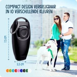 VEDIC® - Luxe Clicker Met Fluit - Clickertraining Voor Honden - Zwart - Bevestigingsring - Fluit - Hondentraining -Dieren Product Winkel 1200x1200 1737