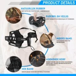 Sharon-B Muilkorf Hond - Camo Bruin - Maat M - Snuitomtrek 26 Tot 30 Cm - Voor Middelgrote Honden -Dieren Product Winkel 1200x1200 1753