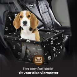 DogSeat® Hondenmand Auto - Autostoel Hond Zwart - Autozitje Hond - Kleine Tot Middelslag Hond - Automand Hond - Waterdicht En Opvouwbaar - 40x35x25 -Dieren Product Winkel 1200x1200 1782