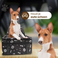 DogSeat® Hondenmand Auto - Autostoel Hond Zwart - Autozitje Hond - Kleine Tot Middelslag Hond - Automand Hond - Waterdicht En Opvouwbaar - 40x35x25 -Dieren Product Winkel 1200x1200 1786