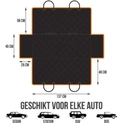Strex Hondendeken Auto Achterbank En Kofferbak - 137 X 147 CM - Beschermhoes - Hondenkleed - Honden Deken Auto Achterbank - Incl. Hondenriem En Opbergzak -Dieren Product Winkel 1200x1200 1794