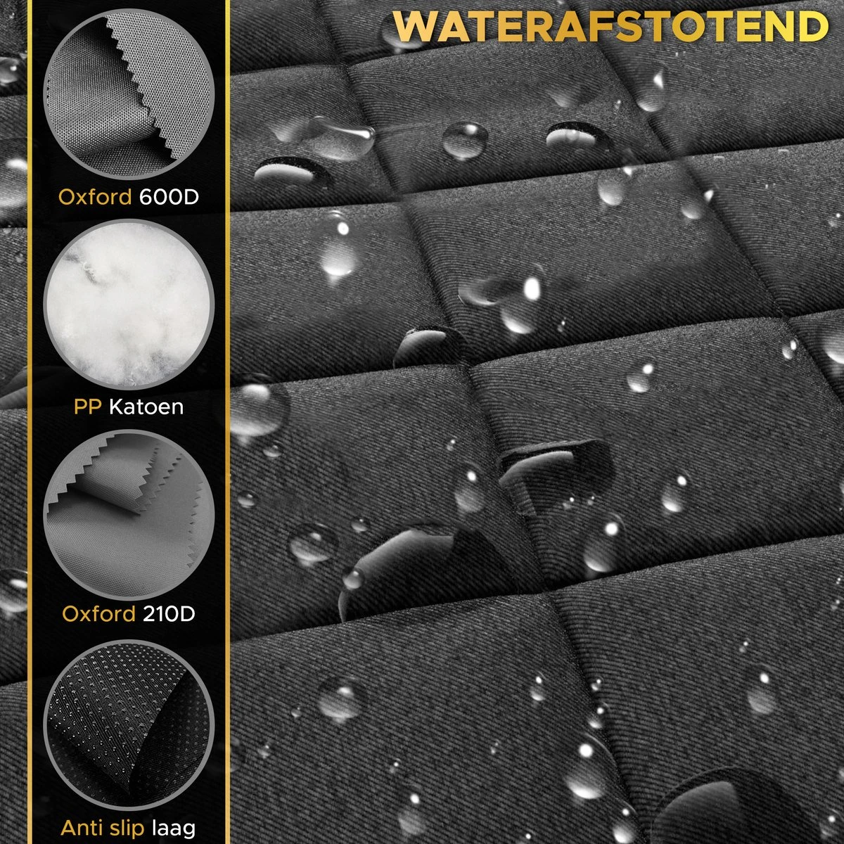 Toivo Hondendeken Auto Achterbank En Kofferbak - Dierendeken - Zwart / Blauw - 136 X 148 Cm - Incl. Opbergtas En Hondengordel - Beschermhoes - Reisbench Hond 6 Toivo Hondendeken Auto Achterbank En Kofferbak - Dierendeken - Zwart / Blauw - 136 X 148 Cm - Incl. Opbergtas En Hondengordel - Beschermhoes - Reisbench Hond - Afbeelding 6