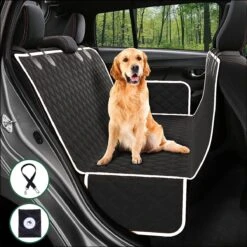 De Blaffende Kat Hondendeken Auto Achterbank En Kofferbak – Beschermhoes – Reisbench Hond – Autodeken Hond – Honden Deken Auto Achterbank - Incl. Hondenriem En Opbergzak – 137 X 147 CM