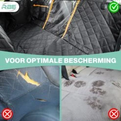 RBE Waterdichte Hondendeken Auto Achterbank En Kofferbak – 137x145 CM – Met Kijk/Gaasvenster - Beschermhoes -Dieren Product Winkel 1200x1200 1901