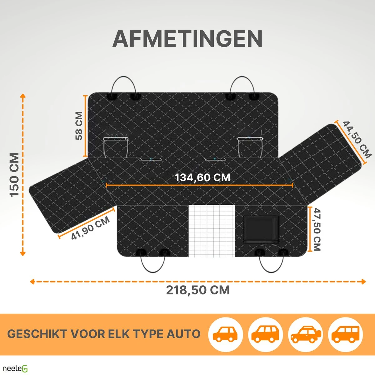 Merkloos Premium Quality Hondendeken Auto Achterbank En Kofferbak - Met Kijkvenster En Opbergvak - 100% Waterbestendig En Vuilafstotend - Veiligheid - Hoge Kwaliteit Duurzaam Materiaal - Met Gratis Verstelbare Riemen - Beschermhoes Auto - Hondendeken - Puppy 2 Merkloos Premium Quality Hondendeken Auto Achterbank En Kofferbak - Met Kijkvenster En Opbergvak - 100% Waterbestendig En Vuilafstotend - Veiligheid - Hoge Kwaliteit Duurzaam Materiaal - Met Gratis Verstelbare Riemen - Beschermhoes Auto - Hondendeken - Puppy - Afbeelding 2