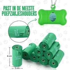 Green Sheep Hondenpoepzakjes Inclusief Poepzakjeshouder Met Zaklamp - 270 Stuks - Milieuvriendelijk - Biologisch Afbreekbaar - Poepzakjes Hond - 33 X 22,5 Cm – Inclusief Poepzakjes Dispenser Met Karabijnhaak En Lamp - Extra Dik -Dieren Product Winkel 1200x1200 1989