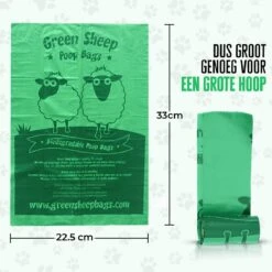 Green Sheep Hondenpoepzakjes Inclusief Poepzakjeshouder Met Zaklamp - 270 Stuks - Milieuvriendelijk - Biologisch Afbreekbaar - Poepzakjes Hond - 33 X 22,5 Cm – Inclusief Poepzakjes Dispenser Met Karabijnhaak En Lamp - Extra Dik -Dieren Product Winkel 1200x1200 1990