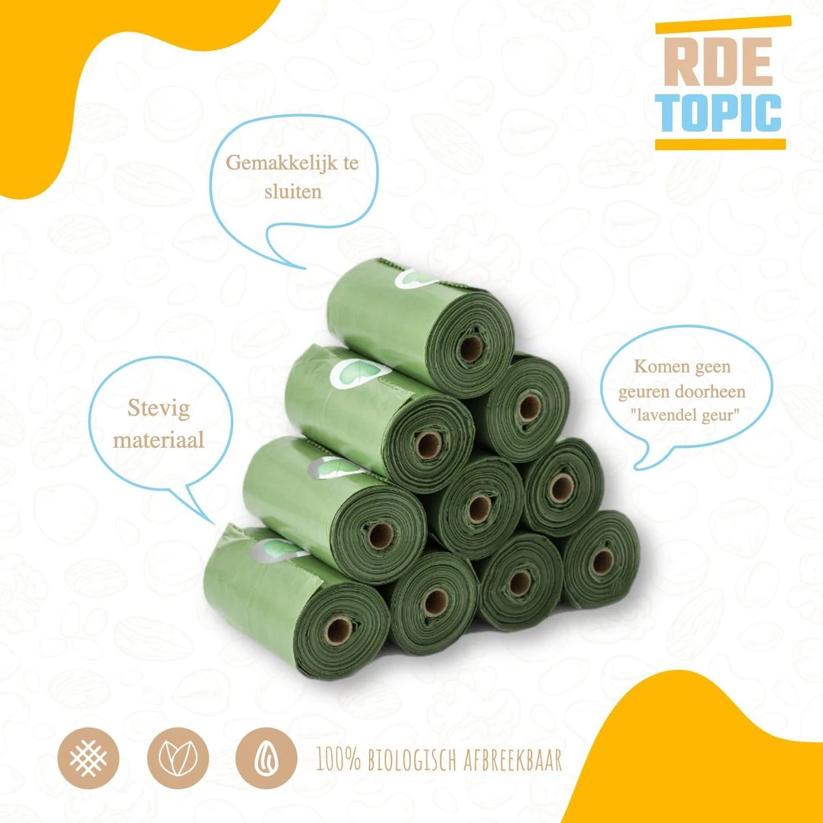 Rde Topic 100% Biologisch Afbreekbare Hondenpoepzakjes 300 Stuks Met Heerlijke Geur 2 Rde Topic 100% Biologisch Afbreekbare Hondenpoepzakjes 300 Stuks Met Heerlijke Geur - Afbeelding 2