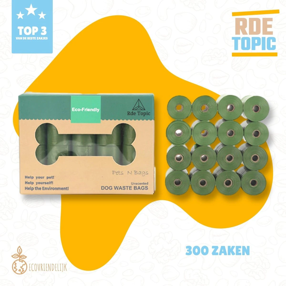 Rde Topic 100% Biologisch Afbreekbare Hondenpoepzakjes 300 Stuks Met Heerlijke Geur 5 Rde Topic 100% Biologisch Afbreekbare Hondenpoepzakjes 300 Stuks Met Heerlijke Geur - Afbeelding 5