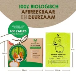 Mr. Green Mind Poepzakjes 600 Stuks - Hondenpoepzakjes - Biologisch Afbreekbaar - 40 Rollen - Hond -Dieren Product Winkel 1200x1200 2021