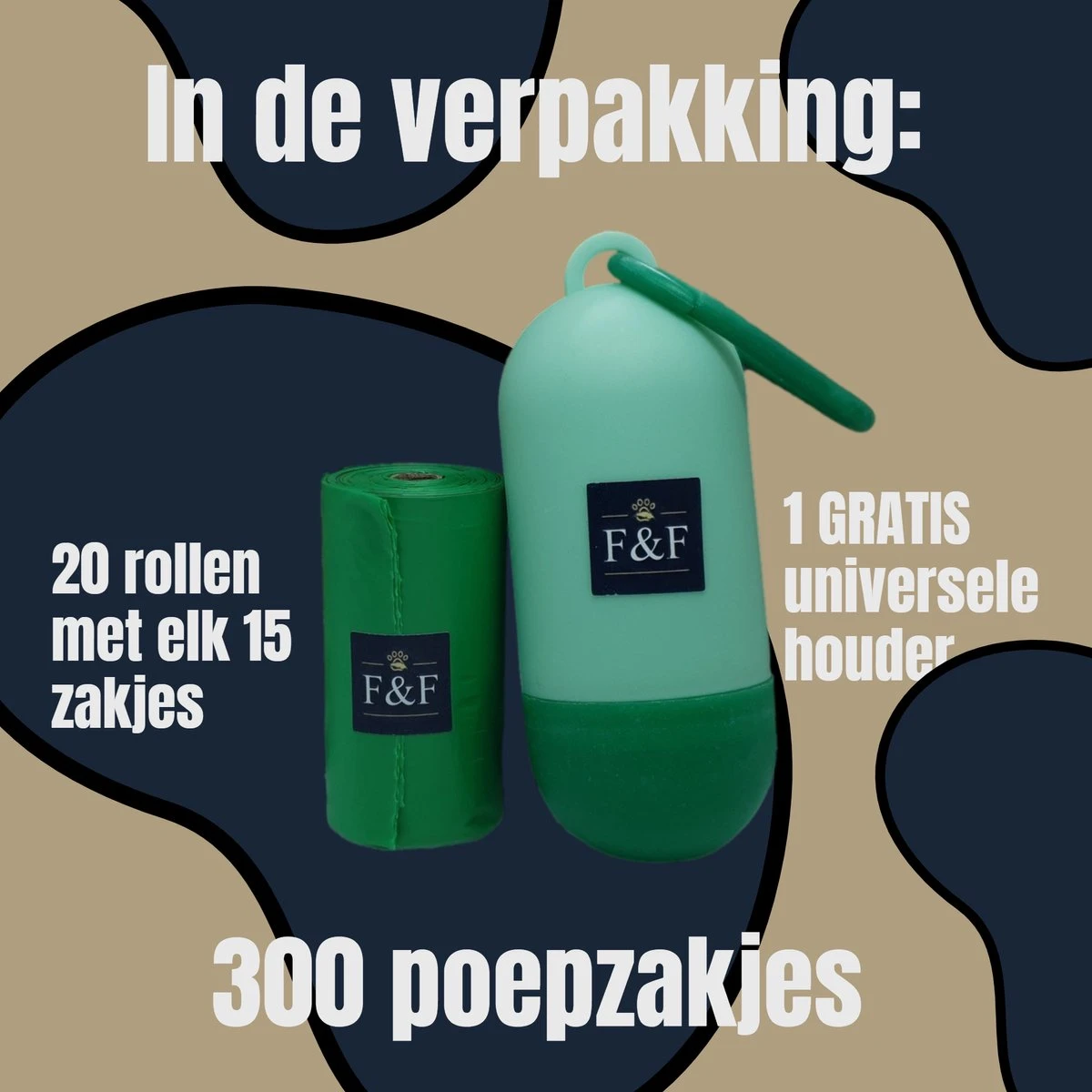 Feathers & Fur - Biologisch Afbreekbare Plastic Honden Poepzakjes - Extra Groot - Extra Sterk - Met Gratis Houder 5 Feathers & Fur - Biologisch Afbreekbare Plastic Honden Poepzakjes - Extra Groot - Extra Sterk - Met Gratis Houder - Afbeelding 5