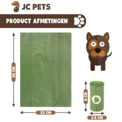 Hondenpoepzakjes - 600 Stuks - 100% Biologisch Afbreekbaar - Poepzakjes Hond - 40 Rollen -Dieren Product Winkel 1200x1200 2046