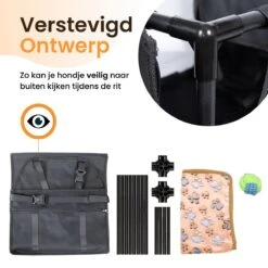 Luxe Autostoel Hond - Reisbench Opvouwbaar - Hondenmand Auto Achterbank - Waterdichte Hondenstoel - Zwart -Dieren Product Winkel 1200x1200 2079