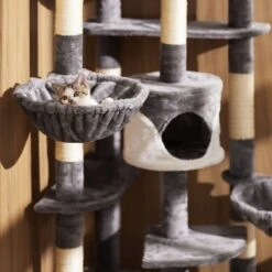 Tectake - Krabpaal Fippi Kattenkrabpaal - 201 Cm Hoog - Rood/wit - 402187 -Dieren Product Winkel 1200x1200 212