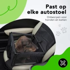 Doxie® Autostoel Hond – Extra Stevig – 40 X 40 Cm – Inclusief Autogordel En Opbergtas – Zwart -Dieren Product Winkel 1200x1200 2125