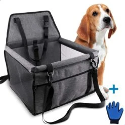 Merkloos Opvouwbare Honden Autostoel - Donkergrijs