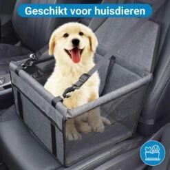 Merkloos Opvouwbare Honden Autostoel - Donkergrijs -Dieren Product Winkel 1200x1200 2146