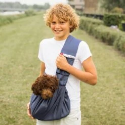 4LazyLegs Draagzak - Donker Blauw - Voor Honden Tot 7kg