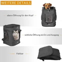 Cadoca Hondenrugzak - Tot 12kg Draagcomfort Verstelbaar - Zwart 22 Cadoca Hondenrugzak - Tot 12kg Draagcomfort Verstelbaar - Zwart -Dieren Product Winkel 1200x1200 2198