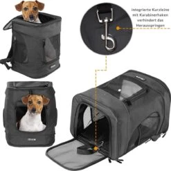 Cadoca Hondenrugzak - Tot 12kg Draagcomfort Verstelbaar - Zwart 27 Cadoca Hondenrugzak - Tot 12kg Draagcomfort Verstelbaar - Zwart -Dieren Product Winkel 1200x1200 2201