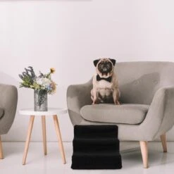 Relaxdays Hondentrap 3 Treden - Trapje Voor Honden - Opstapje Hond - Binnen - Hondentrapje - Zwart -Dieren Product Winkel 1200x1200 2240