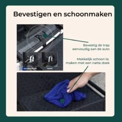 AYOO Hondentrap - Hondentrapje Voor Honden - Hondenloopplank - Trap Hond - Hondentrapje - Inklapbaar - In Hoogte Verstelbaar - Zwart - Inclusief Draagtas En Speeltouw -Dieren Product Winkel 1200x1200 2257