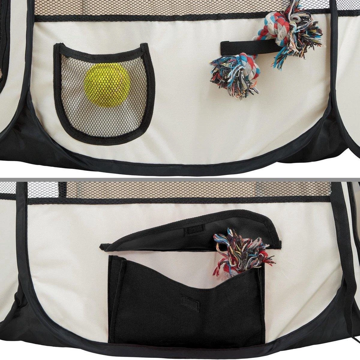 Opvouwbare Puppyren - Puppytent - 115 X 115 Cm - Gratis Drinkbak En Draagtas 3 Opvouwbare Puppyren - Puppytent - 115 X 115 Cm - Gratis Drinkbak En Draagtas - Afbeelding 3