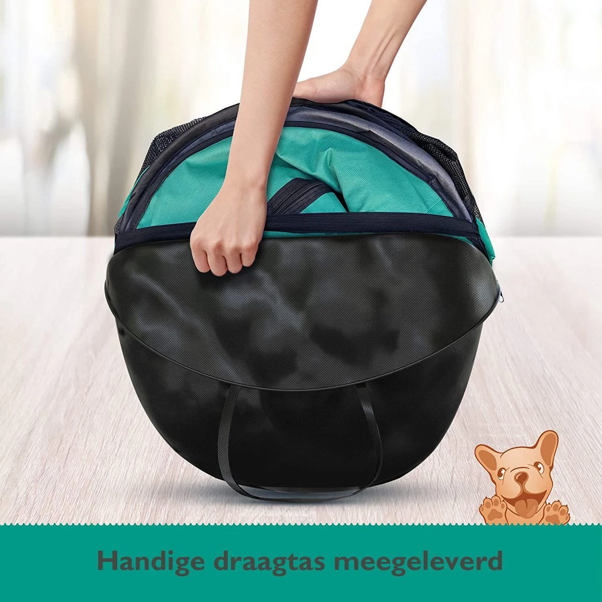 Meisterpets Opvouwbare Puppyren Rond - Extra Stevig - (Ø X H) 75 X 43 Cm - Incl. Gratis Drinkbak! 2 Meisterpets Opvouwbare Puppyren Rond - Extra Stevig - (Ø X H) 75 X 43 Cm - Incl. Gratis Drinkbak! - Afbeelding 2