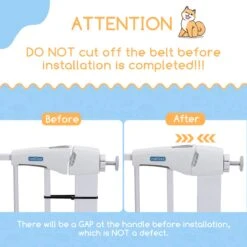 Nobleza 47B4V - Hondenhek - Metaal - H76 X L75-82 Cm - Wit -Dieren Product Winkel 1200x1200 2374