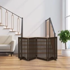 Relaxdays Veiligheidshekje Hout - 92 Cm Hoog - Kinderhek - Hondenhek - Inklapbaar - Bruin - 4 Panelen 14 Relaxdays Veiligheidshekje Hout - 92 Cm Hoog - Kinderhek - Hondenhek - Inklapbaar - Bruin - 4 Panelen -Dieren Product Winkel 1200x1200 2376