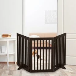 Relaxdays Veiligheidshekje Hout - 92 Cm Hoog - Kinderhek - Hondenhek - Inklapbaar - Bruin - 4 Panelen 15 Relaxdays Veiligheidshekje Hout - 92 Cm Hoog - Kinderhek - Hondenhek - Inklapbaar - Bruin - 4 Panelen -Dieren Product Winkel 1200x1200 2377