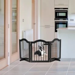 Paws & Claws - Hondenhek –Deurhekje - Dog Barrier - 154,5 X 61 Cm - Opvouwbaar - Zwart -Dieren Product Winkel 1200x1200 2382