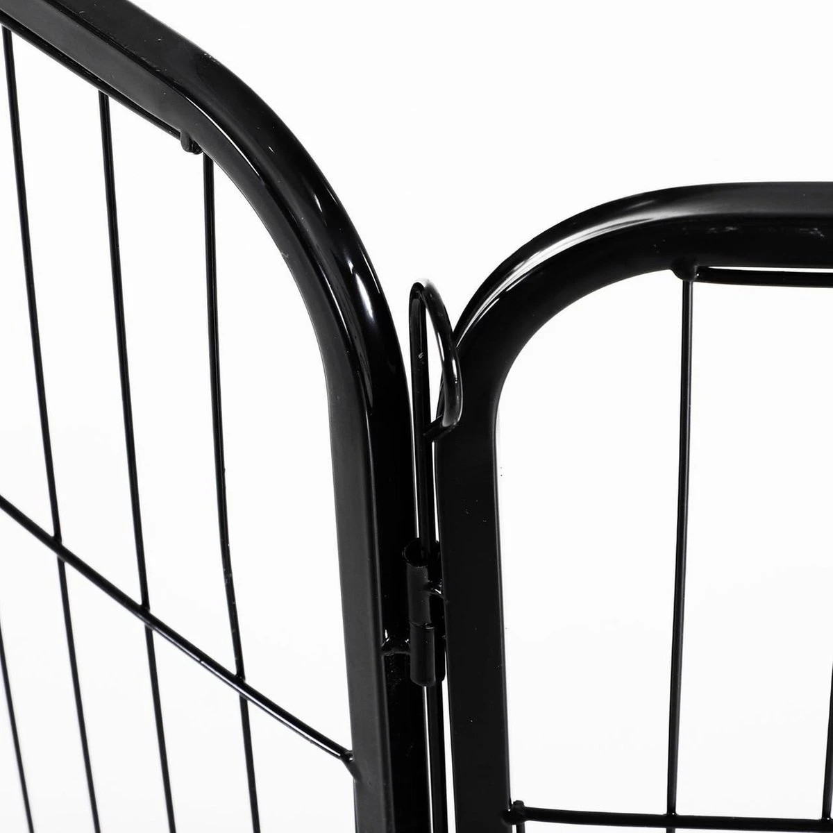 Merkloos Hondenren - Puppyren - Hondenkennel - 8 Kennelpanelen - Staal - 80 Cm Hoog - 640 Cm Omtrek - Uitbreidbaar 8 Merkloos Hondenren - Puppyren - Hondenkennel - 8 Kennelpanelen - Staal - 80 Cm Hoog - 640 Cm Omtrek - Uitbreidbaar - Afbeelding 8
