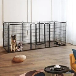 Merkloos Topmast Premium Puppyren - 80 Cm Hoog - 640 Cm Omtrek - Hondenren - Hondenhok - Antraciet -Dieren Product Winkel 1200x1200 2421