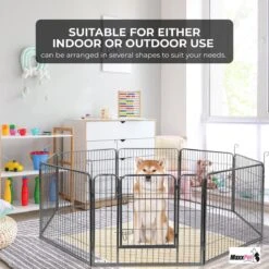 MaxxPet Puppyren - Hondenbench - Hondenren- Puppyren Met 8 Kennelpanelen - Staal -80 X 100 Cm Ø 210 Cm 13 MaxxPet Puppyren - Hondenbench - Hondenren- Puppyren Met 8 Kennelpanelen - Staal -80 X 100 Cm Ø 210 Cm -Dieren Product Winkel 1200x1200 2427