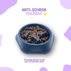 Anti Schrokbak Hond – Voerbak Honden – Slow Feeder – Anti Schrok Voerbak – Slow Bowl - Blauw -Dieren Product Winkel 1200x1200 2462