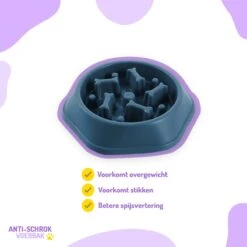 Anti Schrokbak Hond – Voerbak Honden – Slow Feeder – Anti Schrok Voerbak – Slow Bowl - Blauw -Dieren Product Winkel 1200x1200 2465