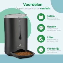 Automatische Voerbak Kat En Hond - Voerautomaat Kat - Voerdispenser Voor Huisdier - Smartphone Besturing - Zwart - Compatibel Met 2,4Ghz -Dieren Product Winkel 1200x1200 2679