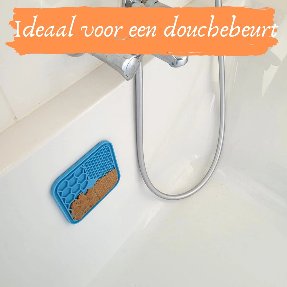 Likmat Hond - Anti Schrokbak Hond – Snuffelmat - Slowfeeder – Voermat – Inclusief Siliconen Spatel 5 Likmat Hond - Anti Schrokbak Hond – Snuffelmat - Slowfeeder – Voermat – Inclusief Siliconen Spatel - Afbeelding 5